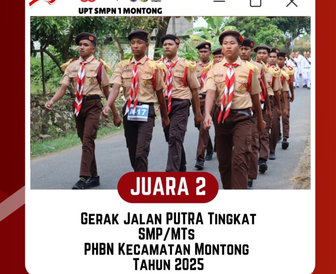 SMPN 1 Montong Raih Prestasi di Lomba Gerak Jalan Kecamatan Montong Tahun 2025