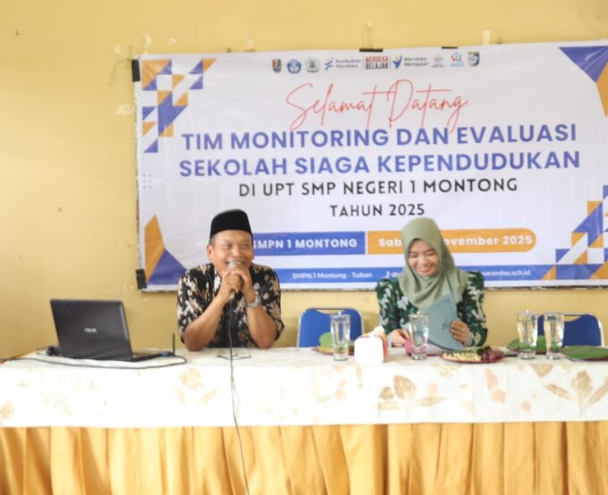 UPT SMPN 1 Montong Gelar Monev SSK, Pastikan Generasi Muda Berwawasan Kependudukan